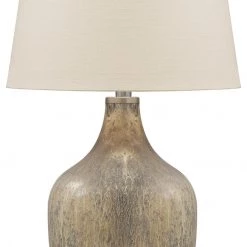 Ashley Furniture Mari - Gray/gold Finish - Glass Table Lamp (1/cn)