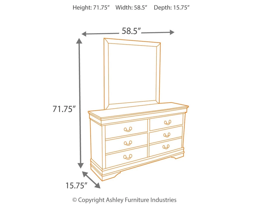 Ashley Furniture Alisdair - Dark Ultimate Best In Class Dresser, Mirror 5 Ashley Furniture Alisdair - Dark Ultimate Best In Class Dresser, Mirror