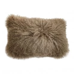 Moe's Home Collection Lamb Fur Pillow Rect. Natural