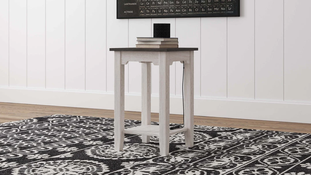 Ashley Furniture Tables Dorrinson - White / Black / Gray - Chair Side End Table 11 Ashley Furniture Tables Dorrinson - White / Black / Gray - Chair Side End Table
