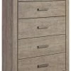 Ashley Furniture Culverbach - Gray - Five Drawer Chest