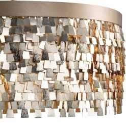 Accessories Uttermost Tillie 3 Light Textured Gold Pendant