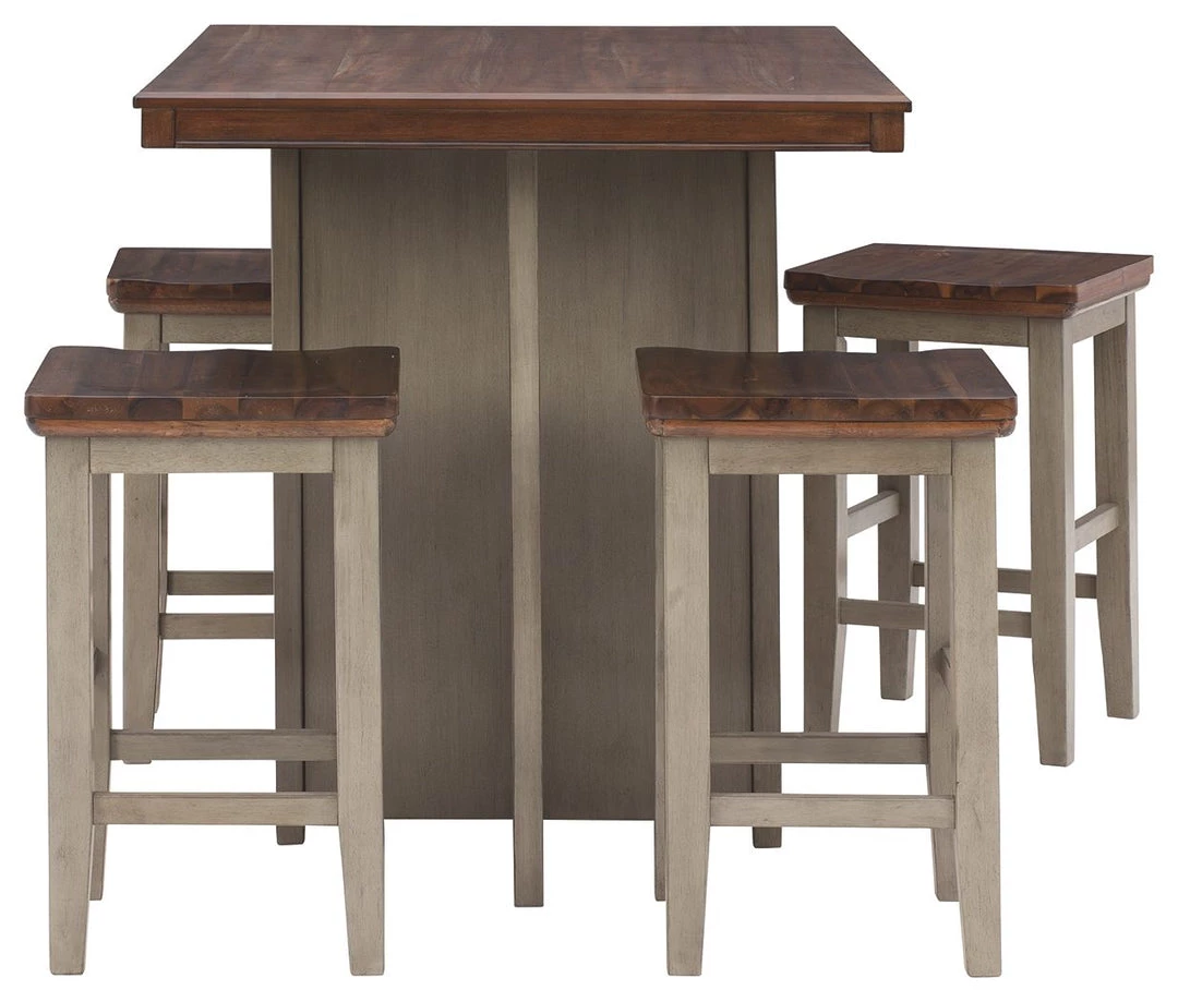Ashley Furniture Dining Room Sets Lettner - Gray/brown - Rect Drm Counter Tbl Set(5/cn) 4 Ashley Furniture Dining Room Sets Lettner - Gray/brown - Rect Drm Counter Tbl Set(5/cn)