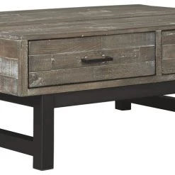 Ashley Furniture Tables Mondoro - Grayish Brown - Lift Top Cocktail Table