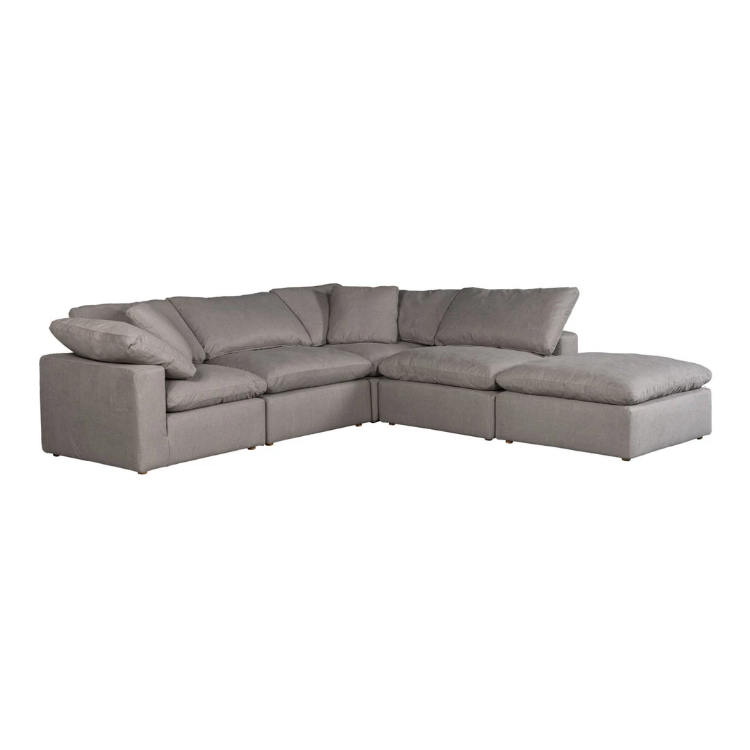Moe's Home Collection Terra Condo Dream Modular Sectional Livesmart Fabric Light Grey 4 Moe's Home Collection Terra Condo Dream Modular Sectional Livesmart Fabric Light Grey