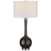 Uttermost Cosmos Charcoal Glass Table Lamp Accessories