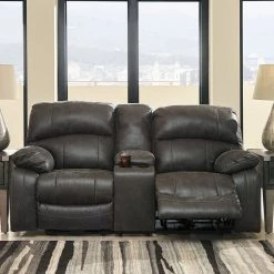 Ashley Furniture Dunwell - Double Stuffed Armrests - Power Reclining Loveseats