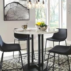 Ashley Furniture Centiar - Dark Gray - Round Drm Counter Table Tables