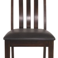 Ashley Furniture Haddigan - Dark Brown - Dining Uph Side Chair (2/cn)