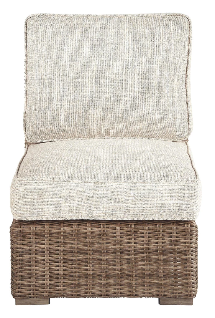 Ashley Furniture Beachcroft - Beige - Armless Chair W/cushion 4 Ashley Furniture Beachcroft - Beige - Armless Chair W/cushion
