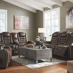 Signature Design By Ashley® Game - Bark - Pwr Recliner/adj Headrest