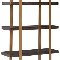 Ashley Furniture Beckville - Gold Finish/brown - Bookcase