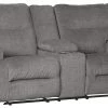 Ashley Furniture Reclining Furniture Coombs - Charcoal - Dbl Rec Pwr Loveseat W/console 2 Ashley Furniture Reclining Furniture Coombs - Charcoal - Dbl Rec Pwr Loveseat W/console