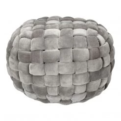 Moe's Home Collection Accessories Jazzy Pouf Charcoal