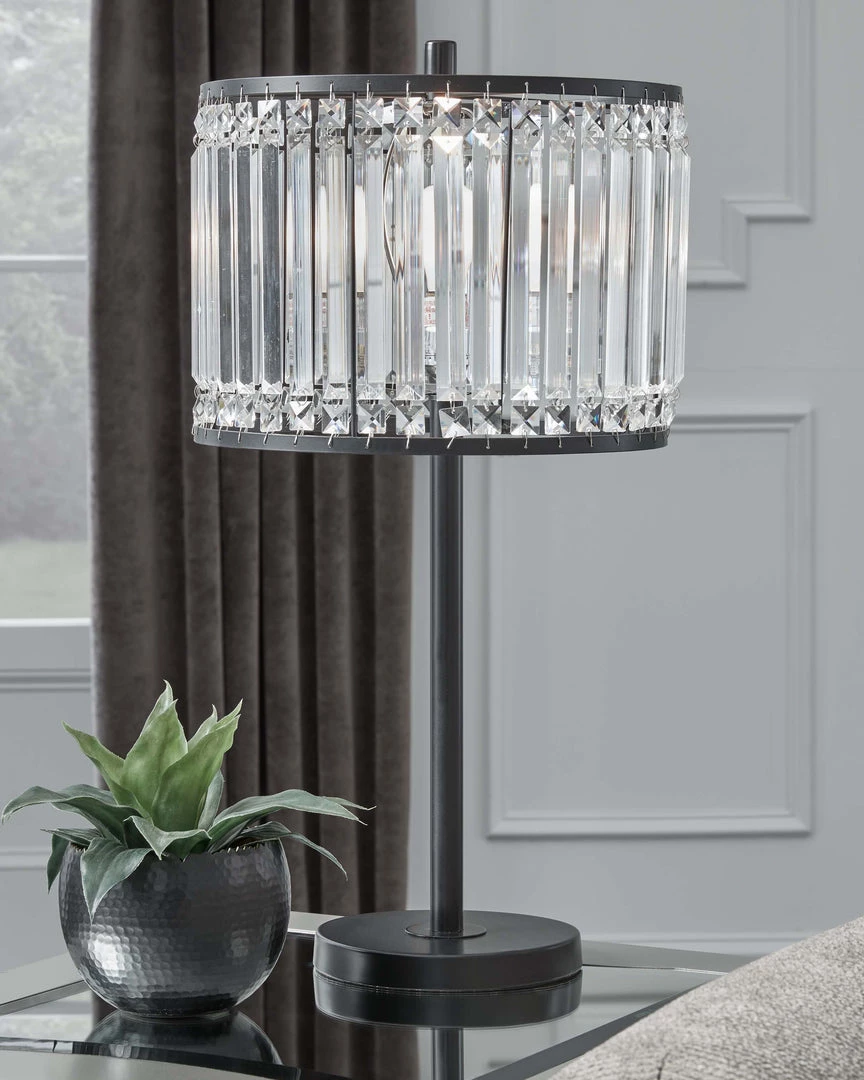 Ashley Furniture Gracella - Black - Metal Table Lamp (1/cn) 4 Ashley Furniture Gracella - Black - Metal Table Lamp (1/cn)