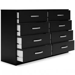 Ashley Furniture Finch - Black - Eight Drawer Dresser Dressers