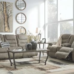 Ashley Furniture Mccade - Cobblestone - Reclining Sofa Reclining Furniture