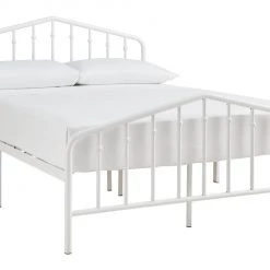Ashley Furniture Trentlore - White - Full Metal Hdbd/ftbd/rails Beds