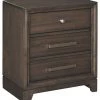 Ashley Furniture Brueban - Brown - Three Drawer Night Stand Nightstands