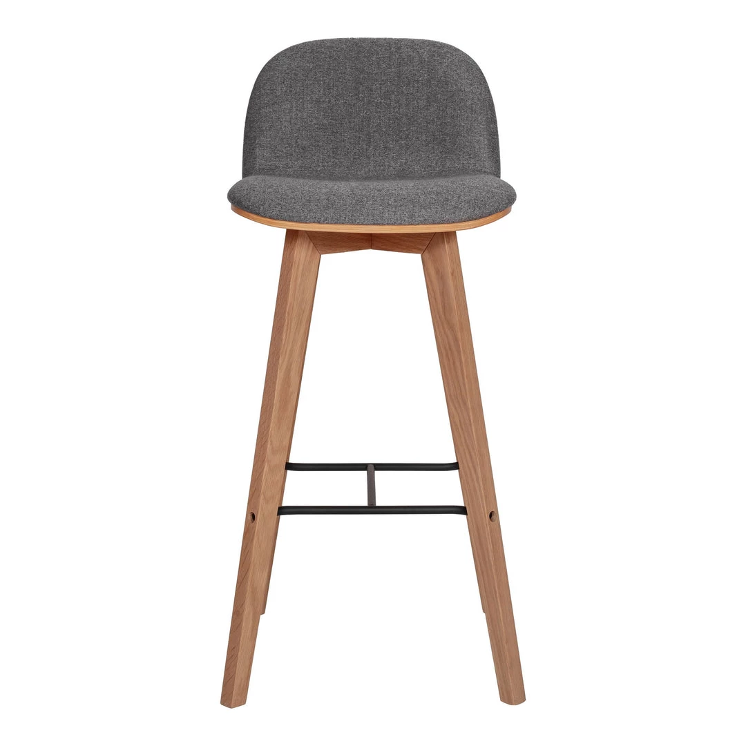 Moe's Home Collection Stools Napoli Barstool Grey 3 Moe's Home Collection Stools Napoli Barstool Grey