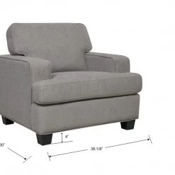 Emerald Home Chairs Carter Accent Chair, Gray