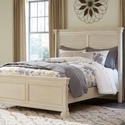 Signature Design By Ashley® Bedroom Sets Bolanburg - Two-tone - Dresser, Mirror, Panel Bed