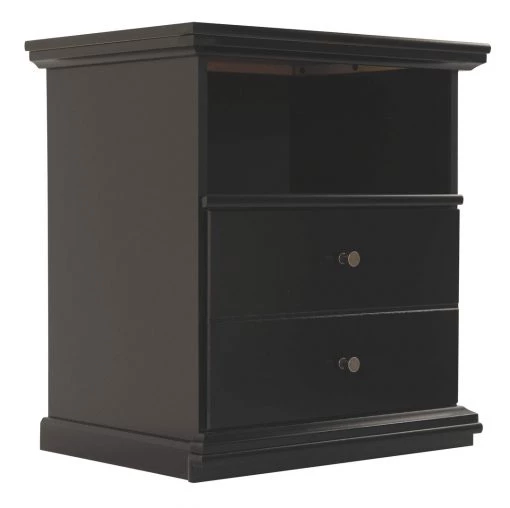 Ashley Furniture Nightstands Maribel - Black - One Drawer Night Stand