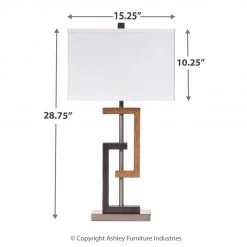 Ashley Furniture Syler - Best Premium Finish - Poly Table Lamp (2/CN)