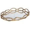 Uttermost Cable Chain Mirrored Tray