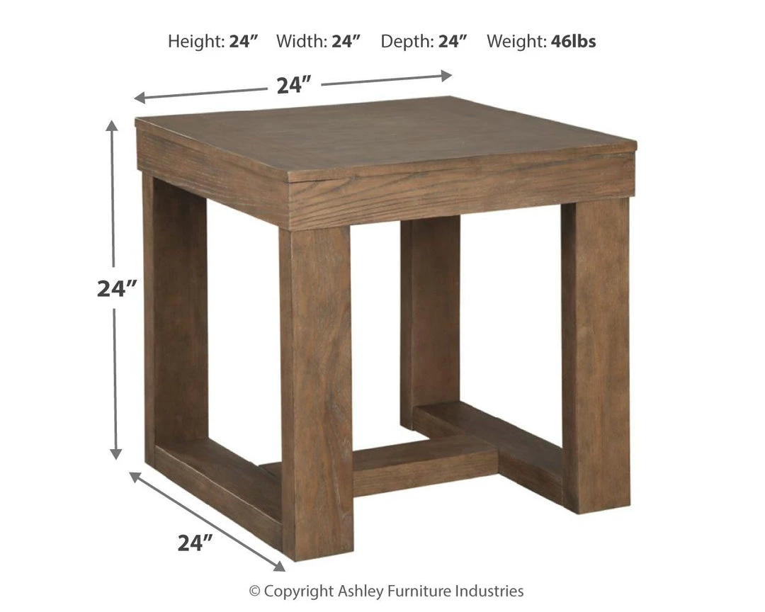 Ashley Furniture Tables Cariton - Gray - Square End Table 7 Ashley Furniture Tables Cariton - Gray - Square End Table