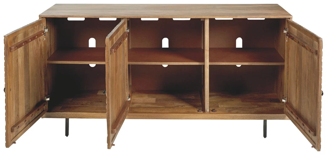 Ashley Furniture Cabinets Kerrings - Brown/black/white - Accent Cabinet 7 Ashley Furniture Cabinets Kerrings - Brown/black/white - Accent Cabinet