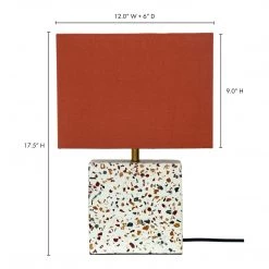 Moe's Home Collection Terrazzo Square Table Lamp Accessories