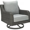 Signature Design By Ashley® Elite Park - Gray - Swivel Lounge W/ Cushion Chairs 2 Signature Design By Ashley® Elite Park - Gray - Swivel Lounge W/ Cushion Chairs