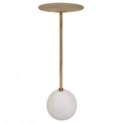 Uttermost Gimlet White Drink Table