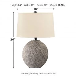 Ashley Furniture Harif - Beige - Paper Table Lamp (1/cn)