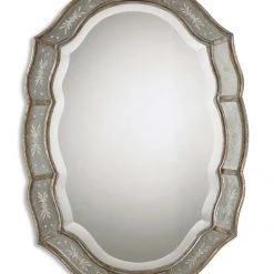 Accessories Uttermost Fifi Etched Antique Gold Mirror