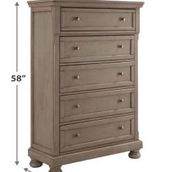 Signature Design By Ashley® Lettner - Light Gray - Dresser, Mirror, Sleigh Bed With 2 Storage Drawers Bedroom Sets
