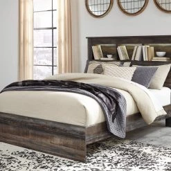 Signature Design By Ashley® Beds Drystan – Storage - Panel Bookcase Bed