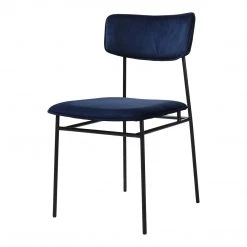 Moe's Home Collection Sailor Dining Chair Blue