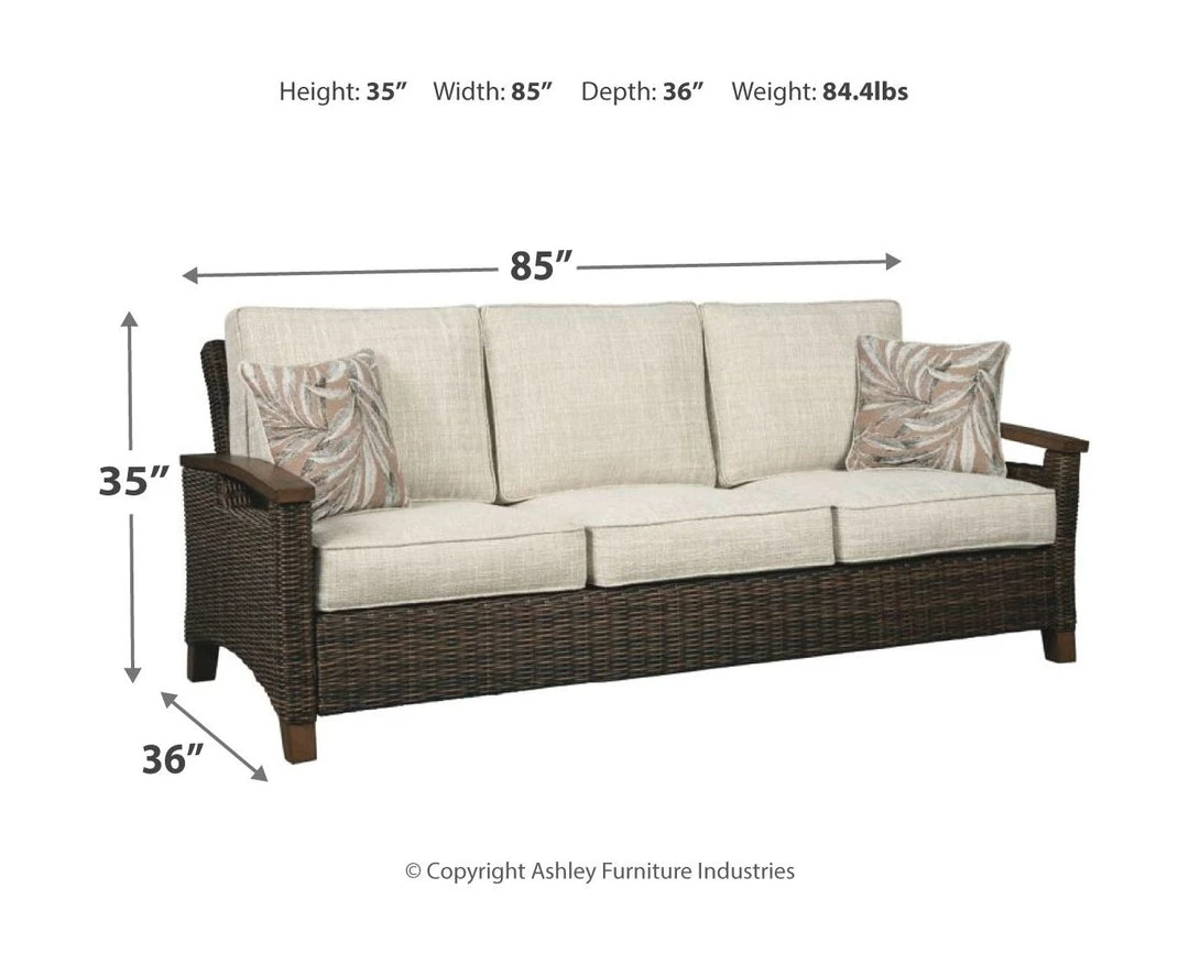 Signature Design By Ashley® Outdoor Sets Paradise Trail - Medium Brown - 3 Pc. - Lounge Set 6 Signature Design By Ashley® Outdoor Sets Paradise Trail - Medium Brown - 3 Pc. - Lounge Set