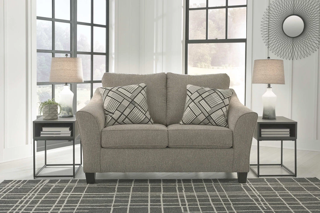 Benchcraft® Barnesley - Platinum - 4 Pc. - Sofa, Loveseat, Chair And A Half, Ottoman 7 Benchcraft® Barnesley - Platinum - 4 Pc. - Sofa, Loveseat, Chair And A Half, Ottoman