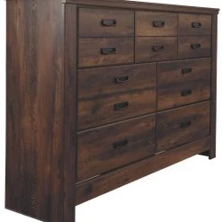 Ashley Furniture Quinden - Dark Ultimate Best In Class Dresser, Mirror