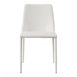 Moe's Home Collection Chairs Nora Pu Dining Chair White-m2