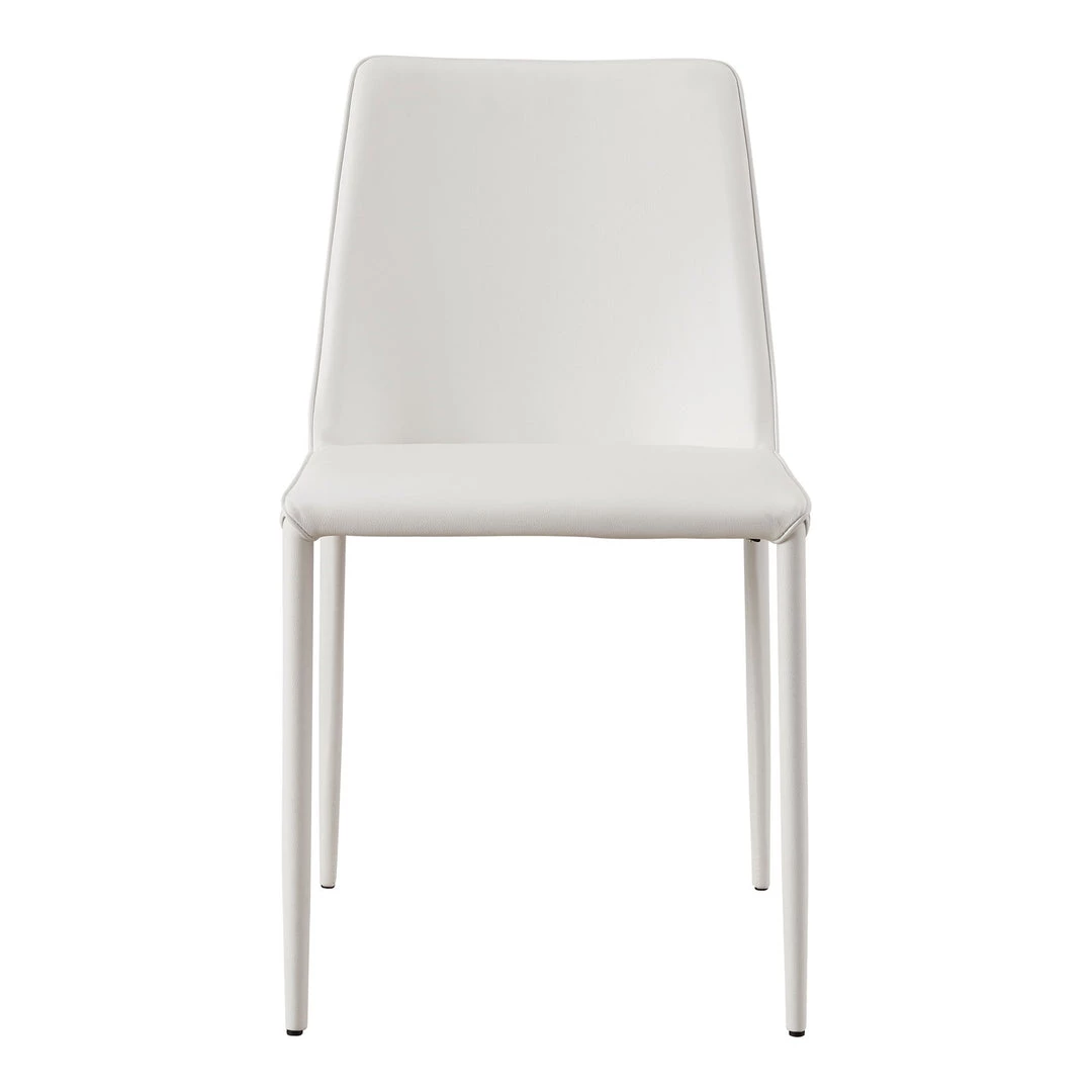 Moe's Home Collection Chairs Nora Pu Dining Chair White-m2 3 Moe's Home Collection Chairs Nora Pu Dining Chair White-m2