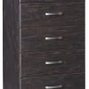 Ashley Furniture Reylow - Dark Brown - Five Drawer Chest