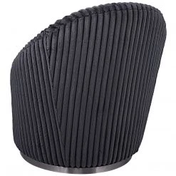 Chairs Uttermost Crue Gray Fabric Swivel Chair