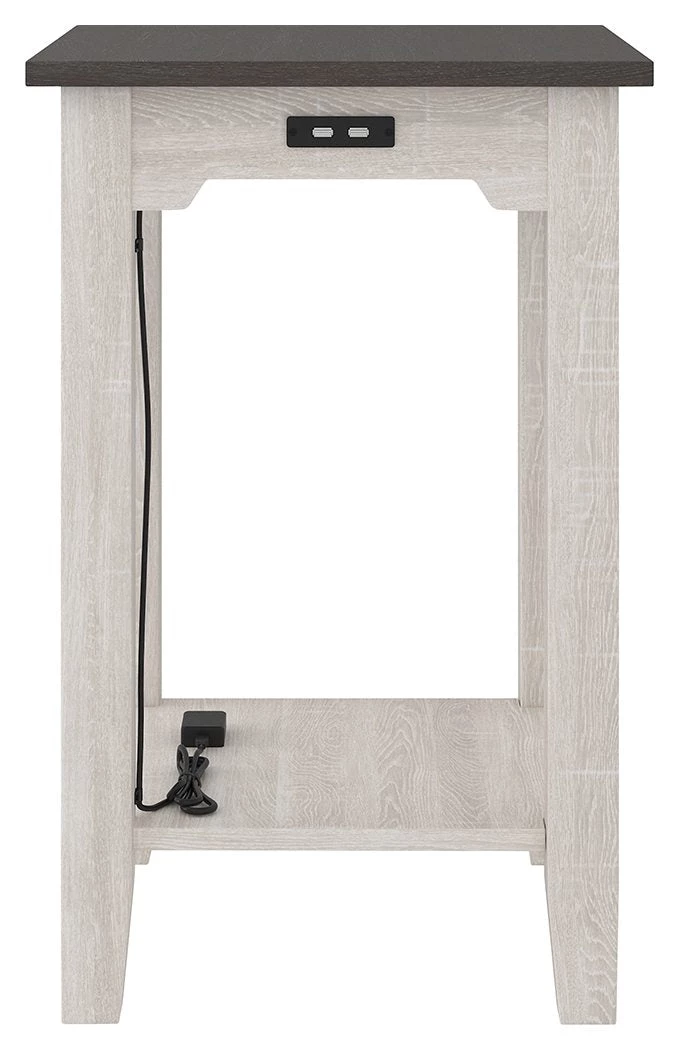 Ashley Furniture Tables Dorrinson - White / Black / Gray - Chair Side End Table 5 Ashley Furniture Tables Dorrinson - White / Black / Gray - Chair Side End Table