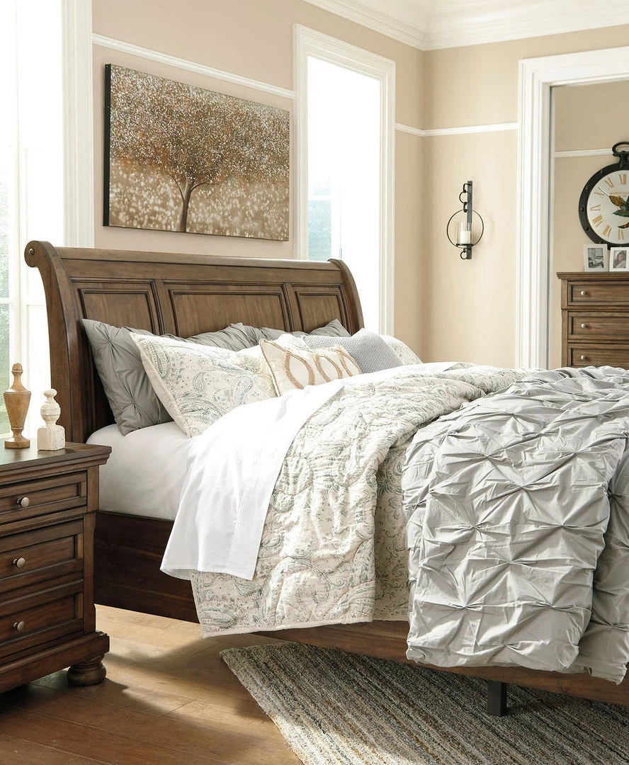 Signature Design By Ashley® Beds Flynnter - Medium Brown - King Sleigh Bed With 2 Storage Drawers 5 Signature Design By Ashley® Beds Flynnter - Medium Brown - King Sleigh Bed With 2 Storage Drawers
