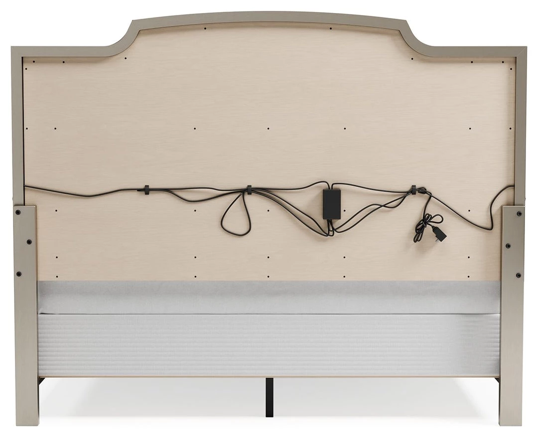 Signature Design By Ashley® Beds Chevanna - Platinum - King Upholstered Panel Bed 6 Signature Design By Ashley® Beds Chevanna - Platinum - King Upholstered Panel Bed