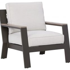 Signature Design By Ashley® Chairs Tropicava - Taupe/white - Lounge Chair W/cushion